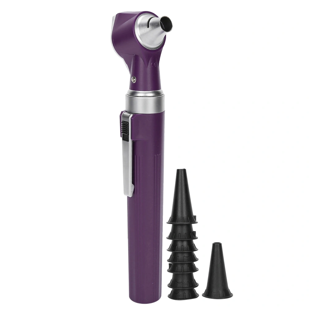 Professional Diagnostic Kit Ear Care Examination Otoscope Eardrum Endoscope SpeculumPurple