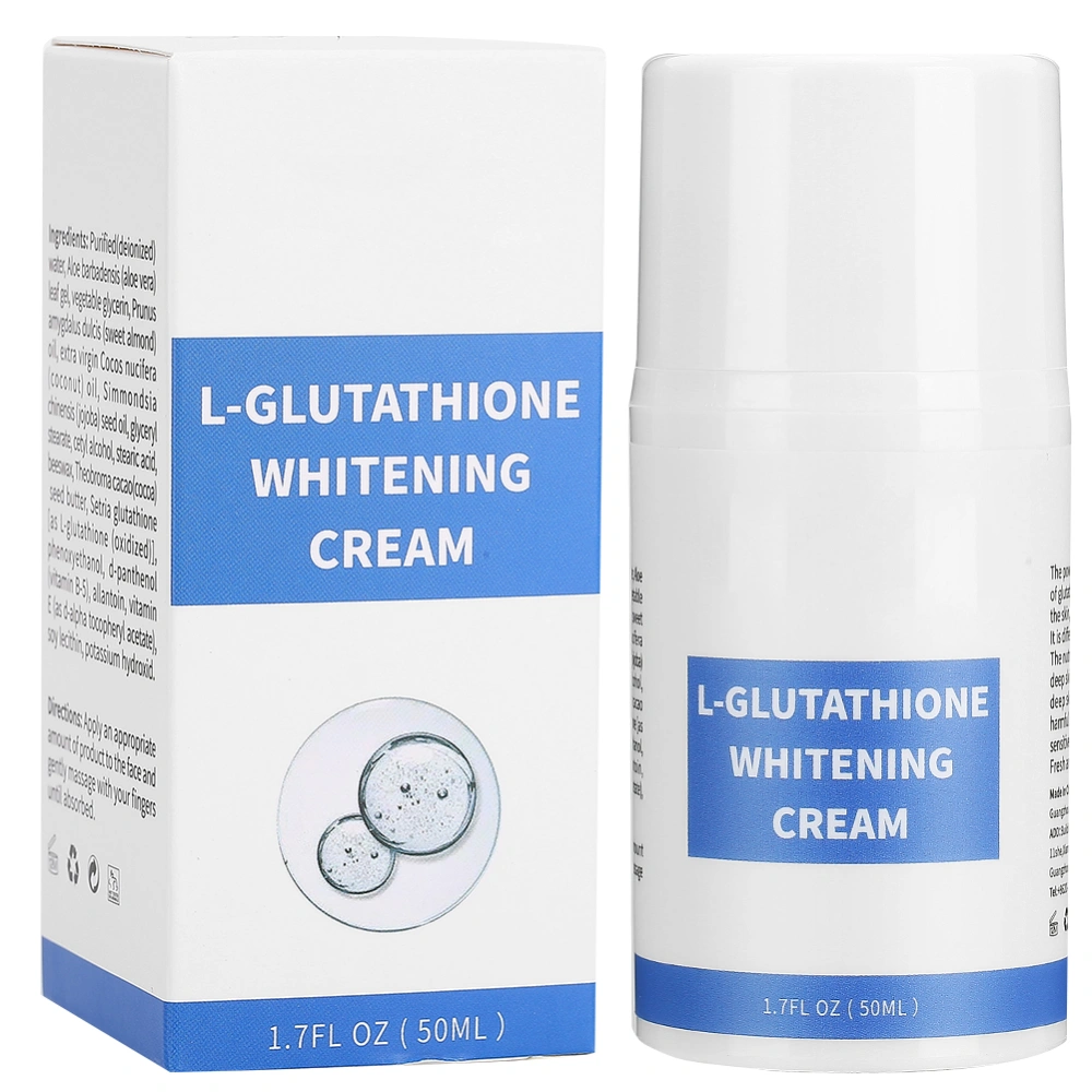 Glutathione Whitening Face Cream Moisturizing Brightening AntiWrinkle Facial Cream 50ml