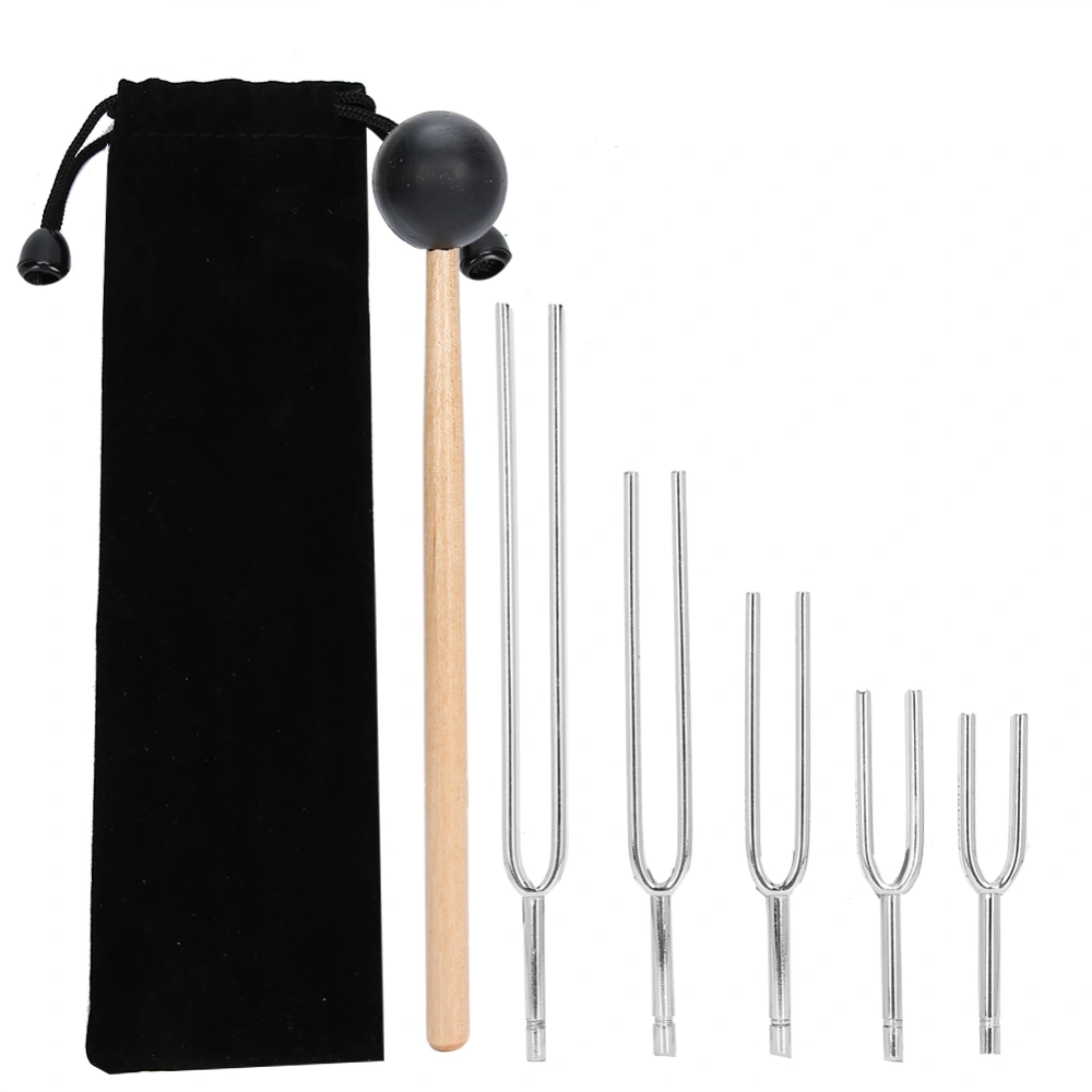 128Hz256Hz512Hz1024Hz2048HZ Aluminum Alloy Tuning Fork Sound Healing Therapy Tool Set