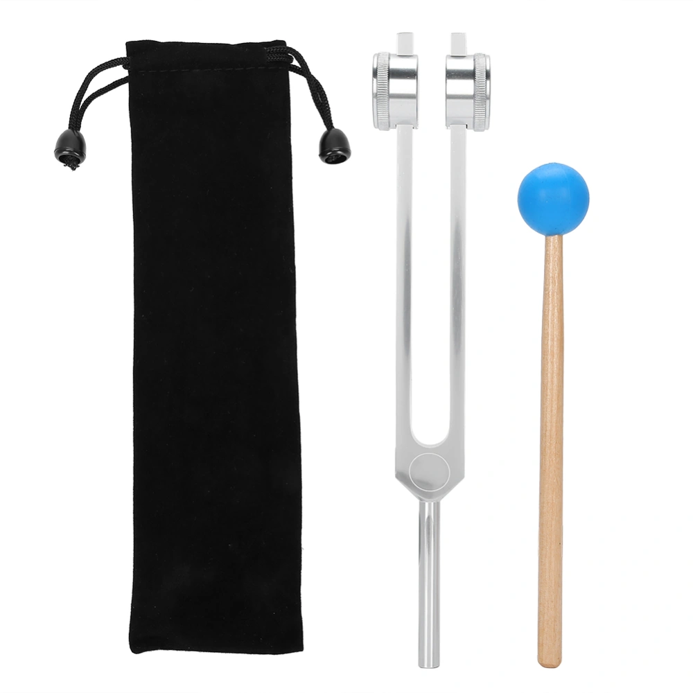 Aluminum Alloy 126.22Hz Frequency Tuning Fork Yoga Meditation Tuning Energy Fork With Hammer