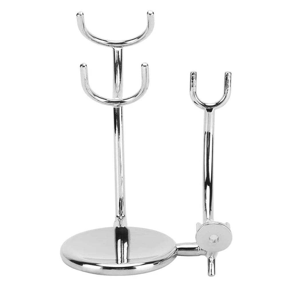 Manual Razor Shaving Brush Soap Bowl Stand Electroplating Metal Shaving Knife Stand