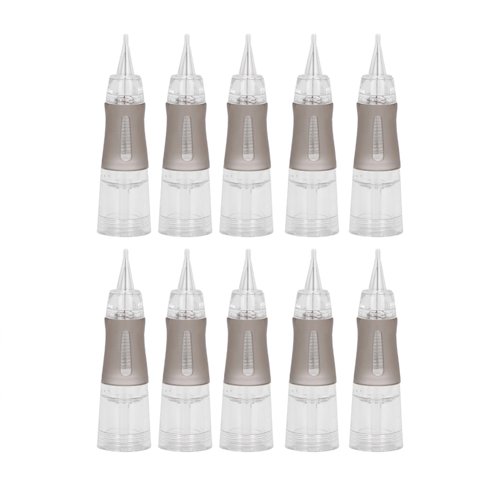 10pcs Disposable Eyebrow Tattoo Needles Microblading SemiPermanent Makeup Cartridge Needles(1R0.3 )