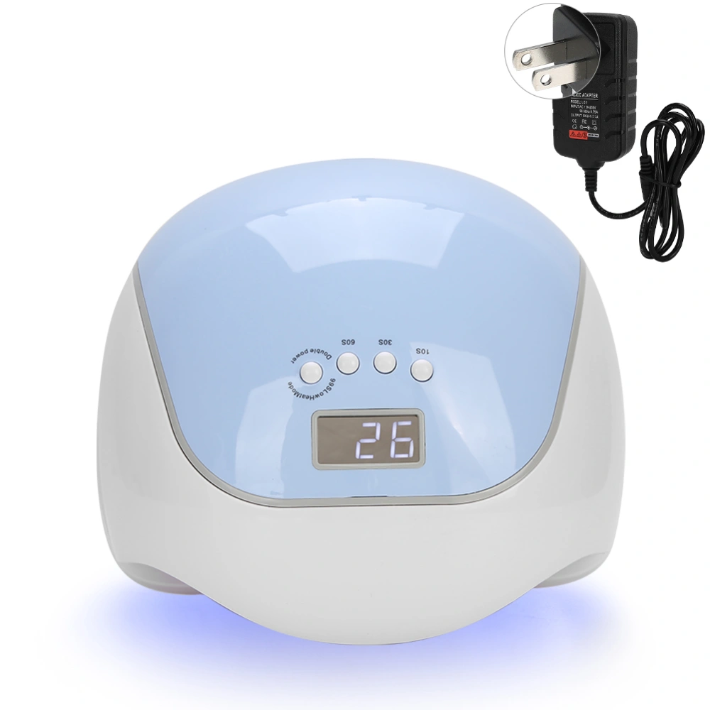 120W Professional LED UV Gel Nail Polish Dryer Lamp Intelligent Nail Curing MachineUS Plug 110‑240V