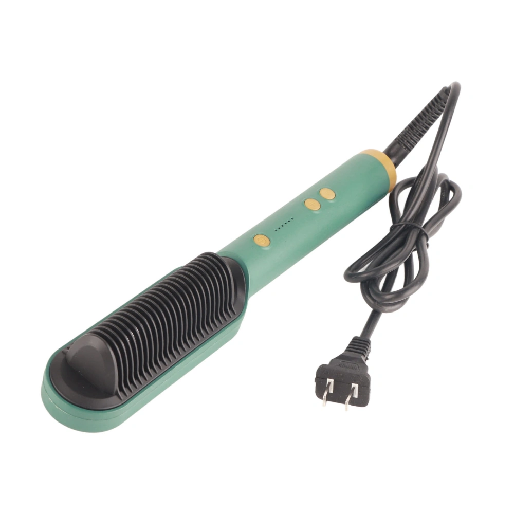 Electric Hair Straightening Comb Straightening Curling Dual Use Hair Curler US Plug 110‑240V