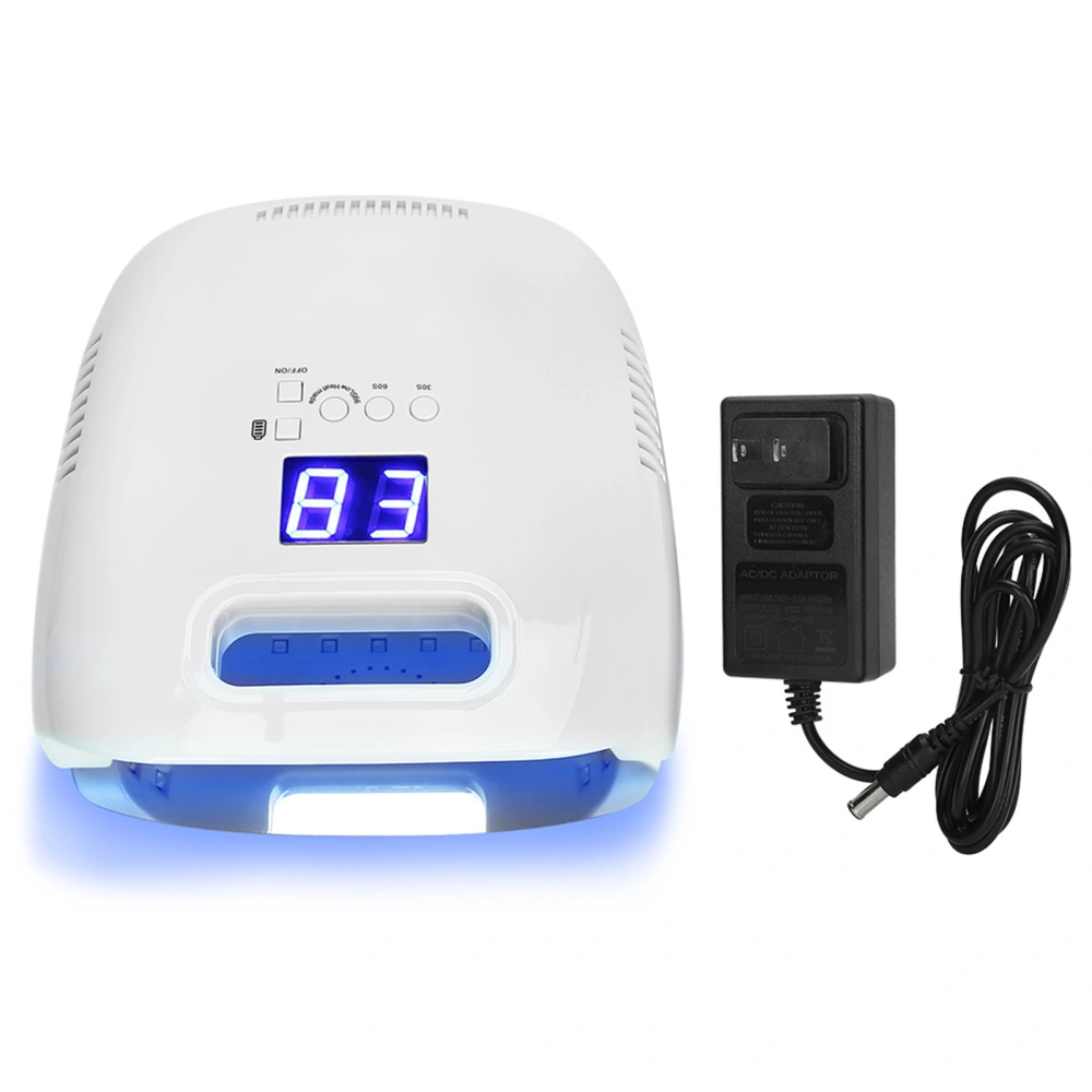 60W Professional LED UV Gel Nail Polish Dryer Lamp Household Portable Nail Curing Machine(US Plug 110&#8209;240V)