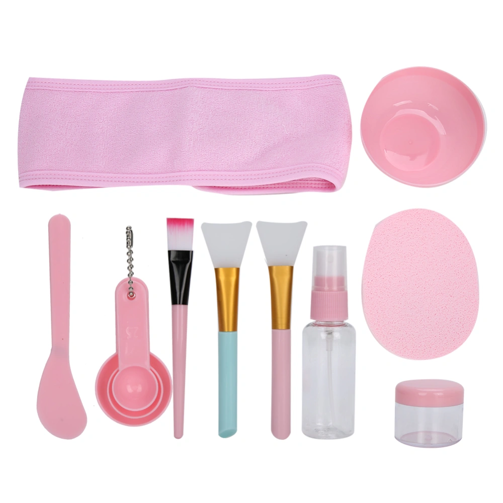 12pcs Household Facial Mask DIY Tool Kit Spoon Bowl Brush Stick Spray Bottle Makeup Tool