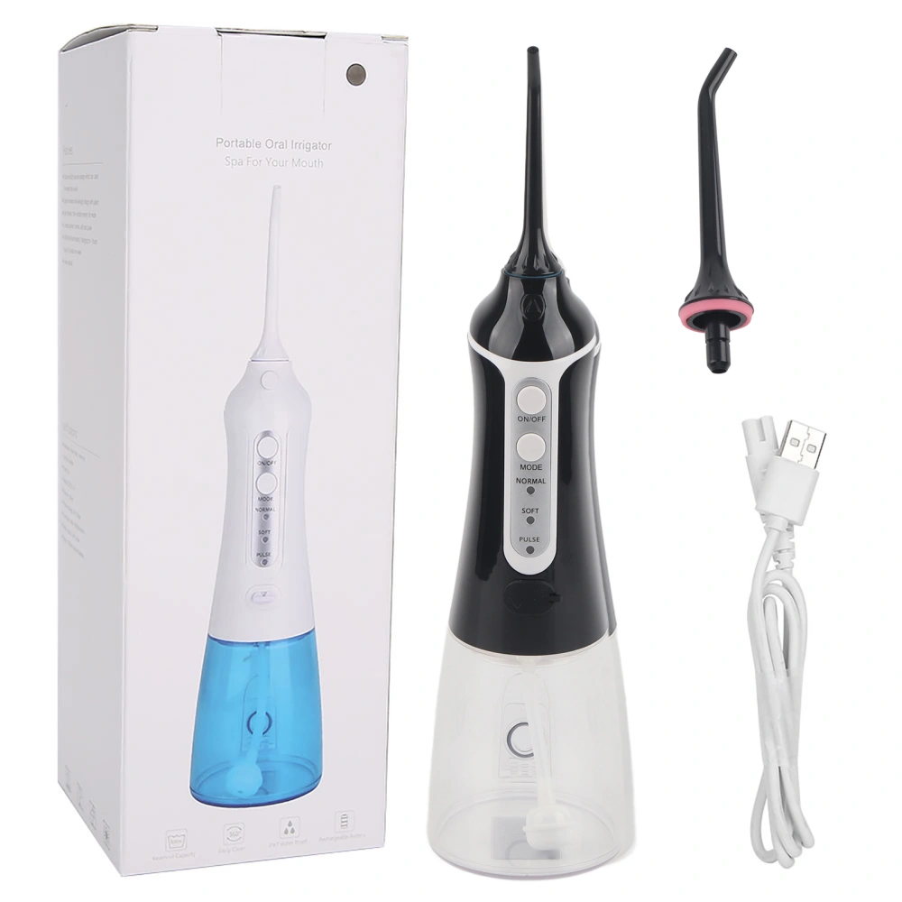 Electric Oral Irrigator Water Flosser Portable USB Charging Waterproof Teeth Cleaning Device (WF201)