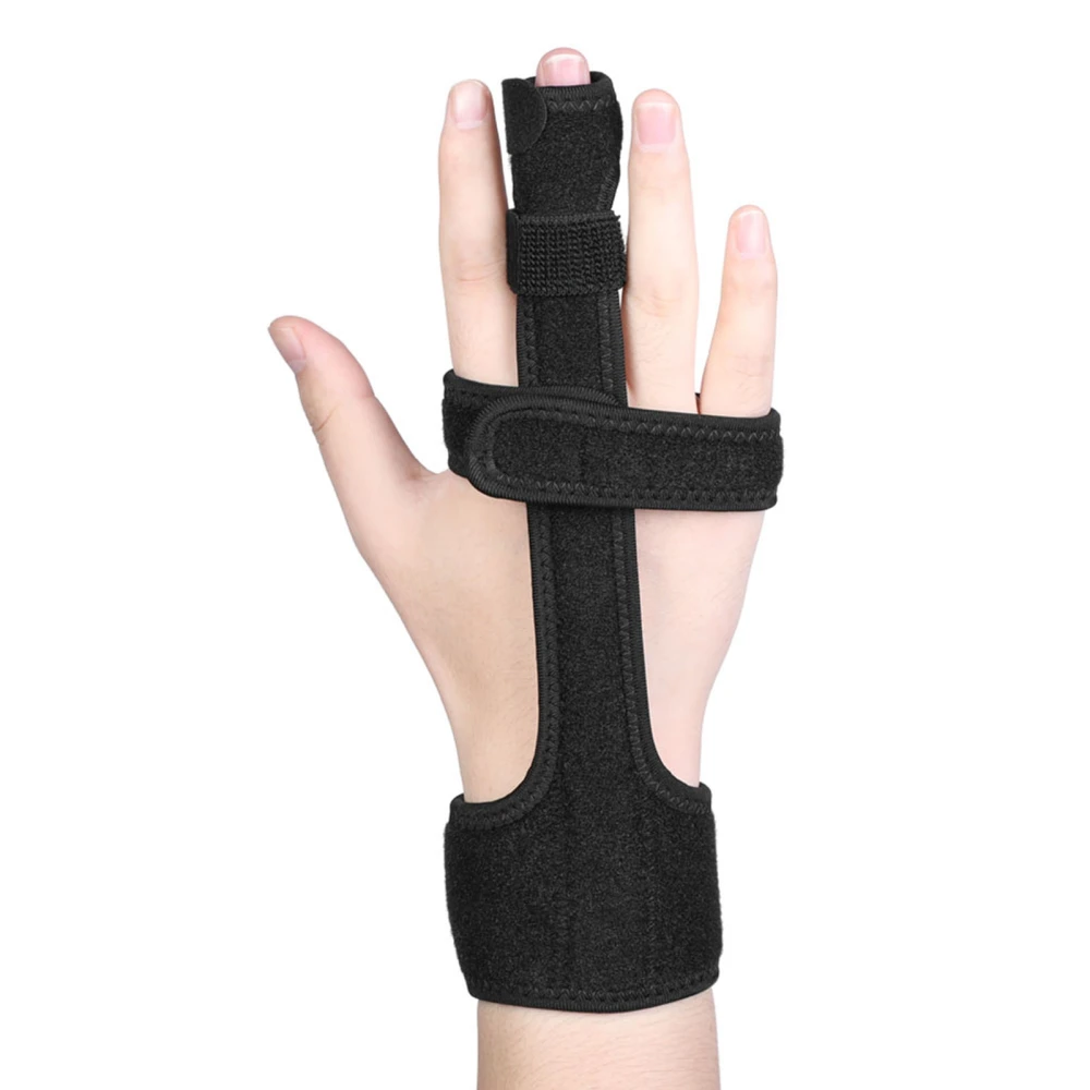 FBA finger guard fracture splint fixed sleeve hammer finger rehabilitation fixator knuckle finger guard black black