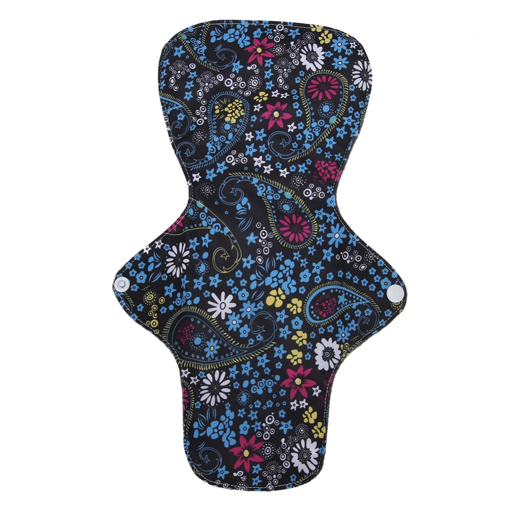 Bamboo Charcoal Fiber Washable Menstrual Pad Reusable Lengthened Sanitary Napkin (L 33cm)#1