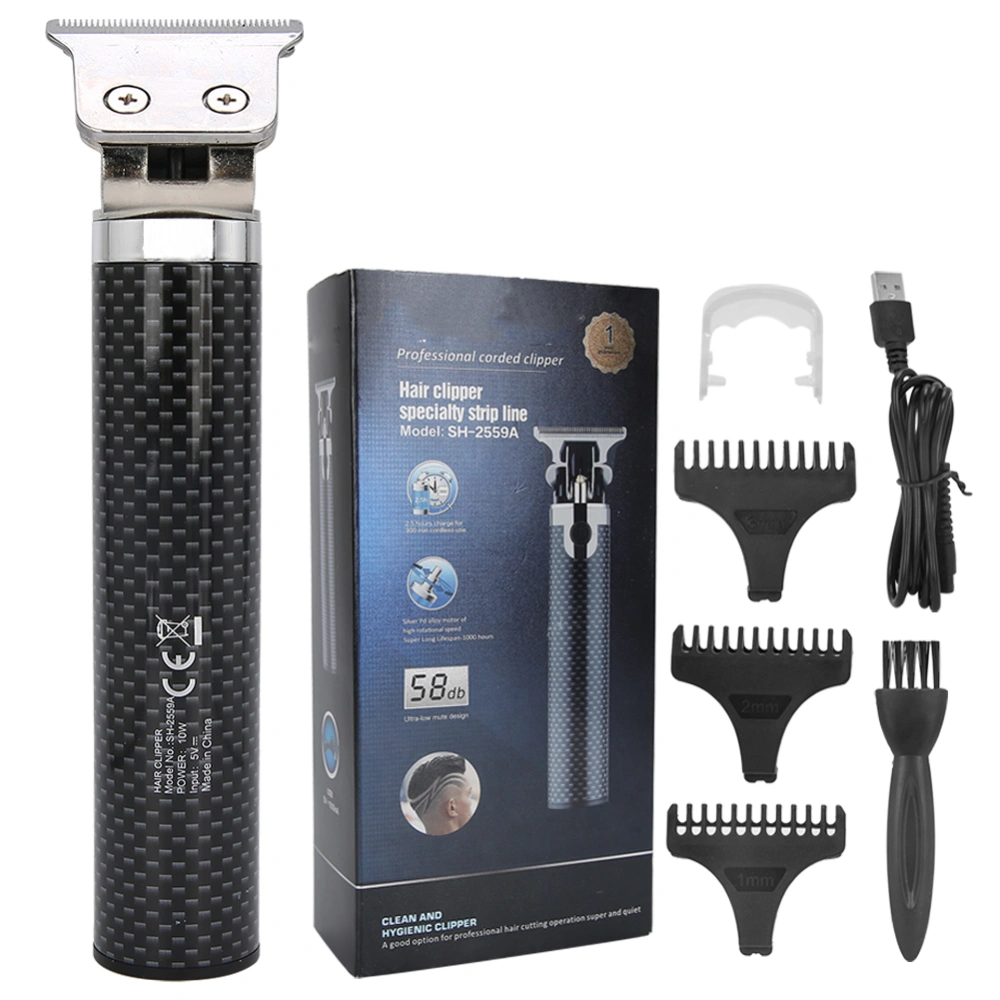 Hair Clipper USB Rechargeable Strong Power Motor Electric Clipper Hair Trimmer