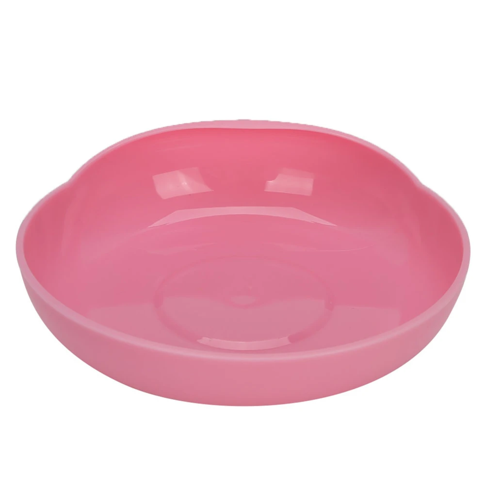 Elderly Care Spill‑Proof Plate with Suction Cup Base Disabled Non‑Slip Tableware Red