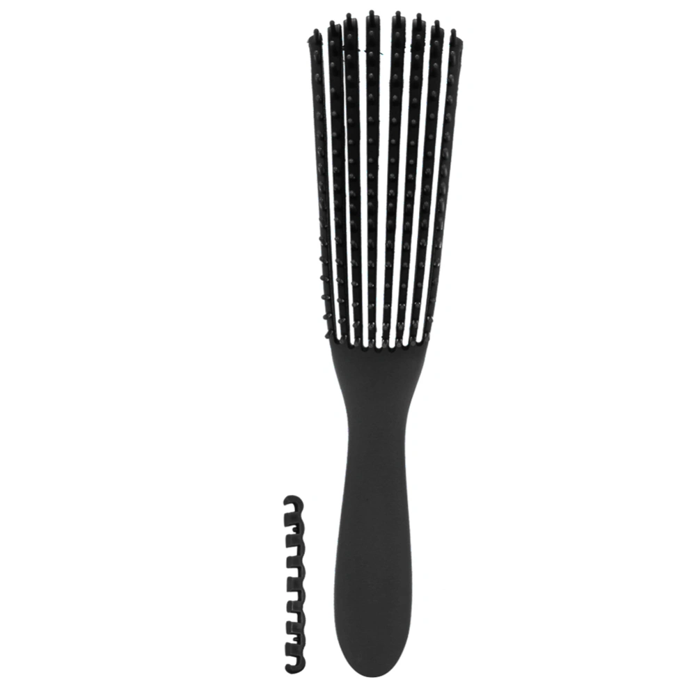 AntiStatic Barber Hair Massage Comb Professional Hairdressing Hair Salon Combs Octopus Shape(Black )