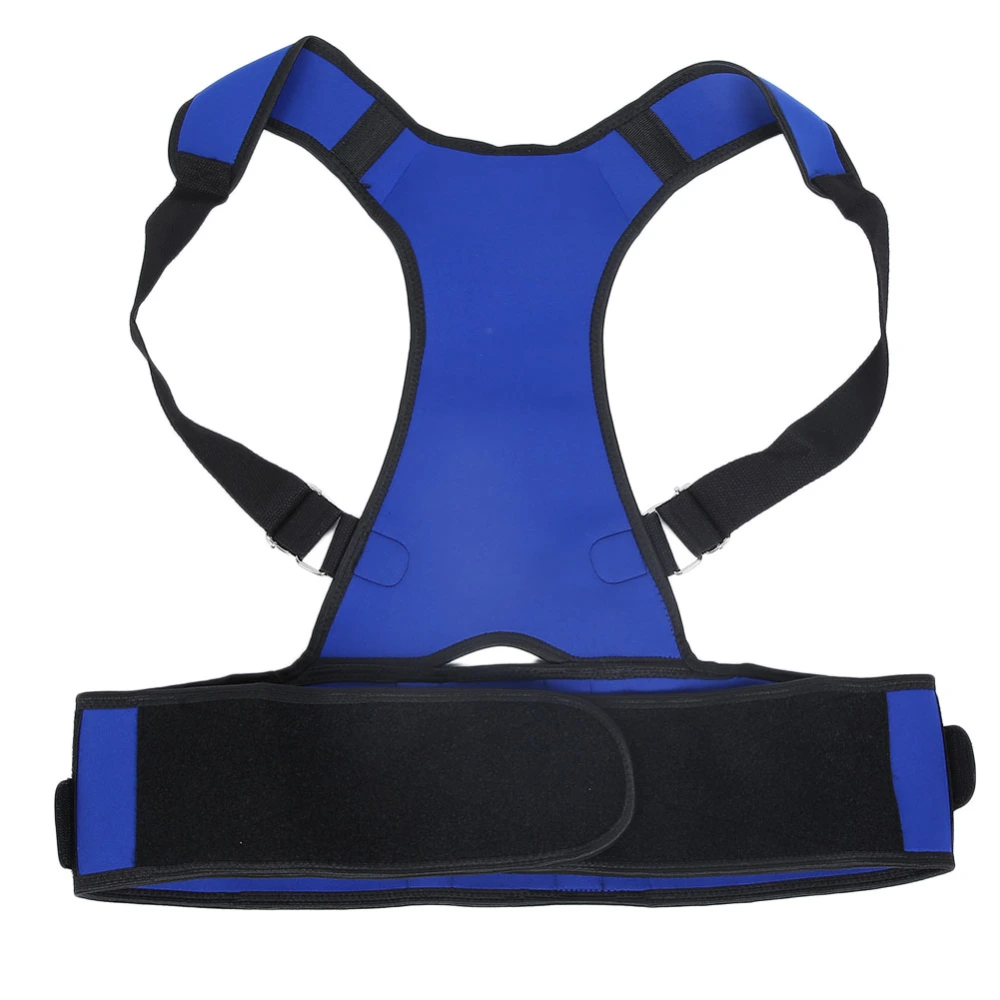 Adjustable Posture Corrector Shoulder Support Back Pain Brace Band Belt Unisex Kid AdultBlue XXL