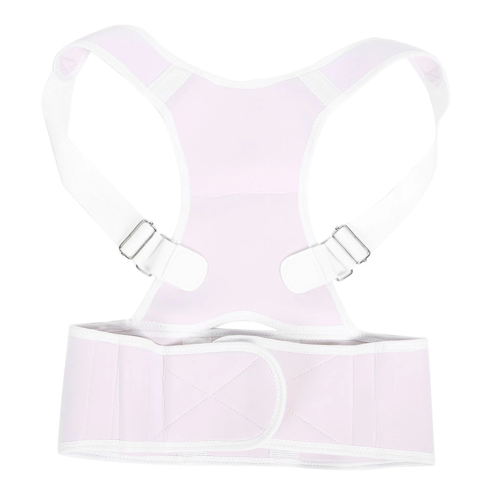 Back Brace Posture Corrector Back Straightener Shoulder Posture Supporter for Men and Women WhiteWhite XL