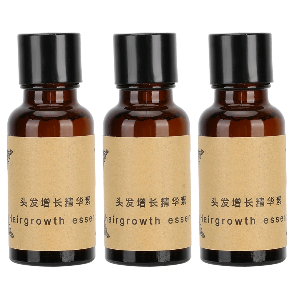 3Pcs 20ML Hair Growth Serum Nutrition Faster Hair Growth Repair for Dry Fragile Hair