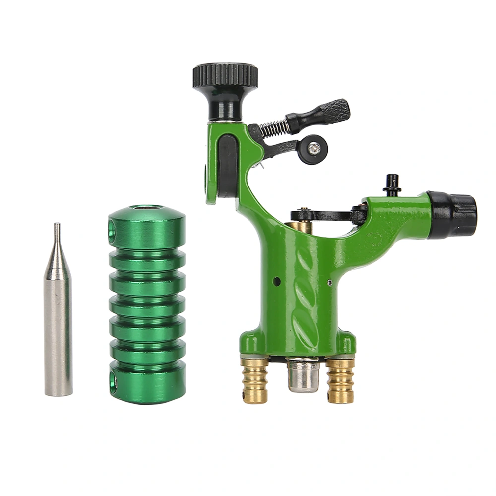 Dual Interface Motor Tattoo Machine Liner Shader Tattoo Machine Handle Needle Nozzle SetGreen