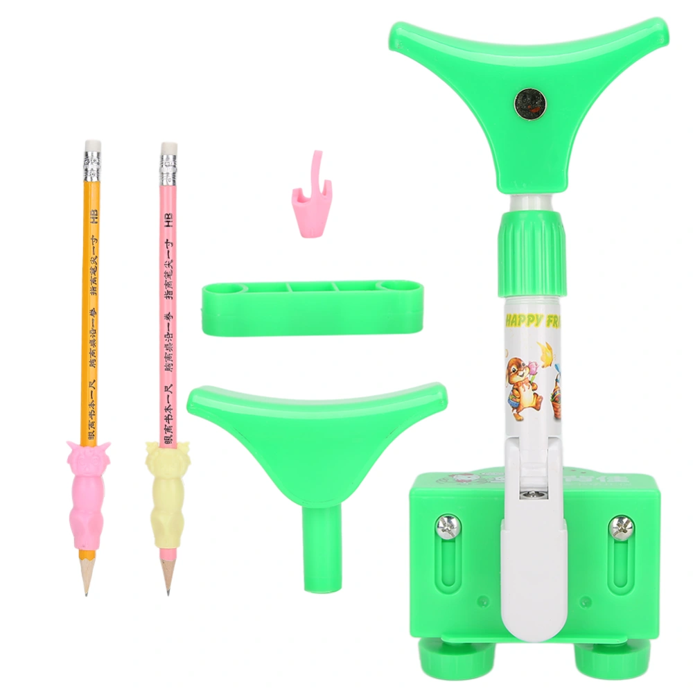 Children Sitting Posture Corrector AntiMyopia Sitting Support Brace Writing Orthotic Instrument(Green )