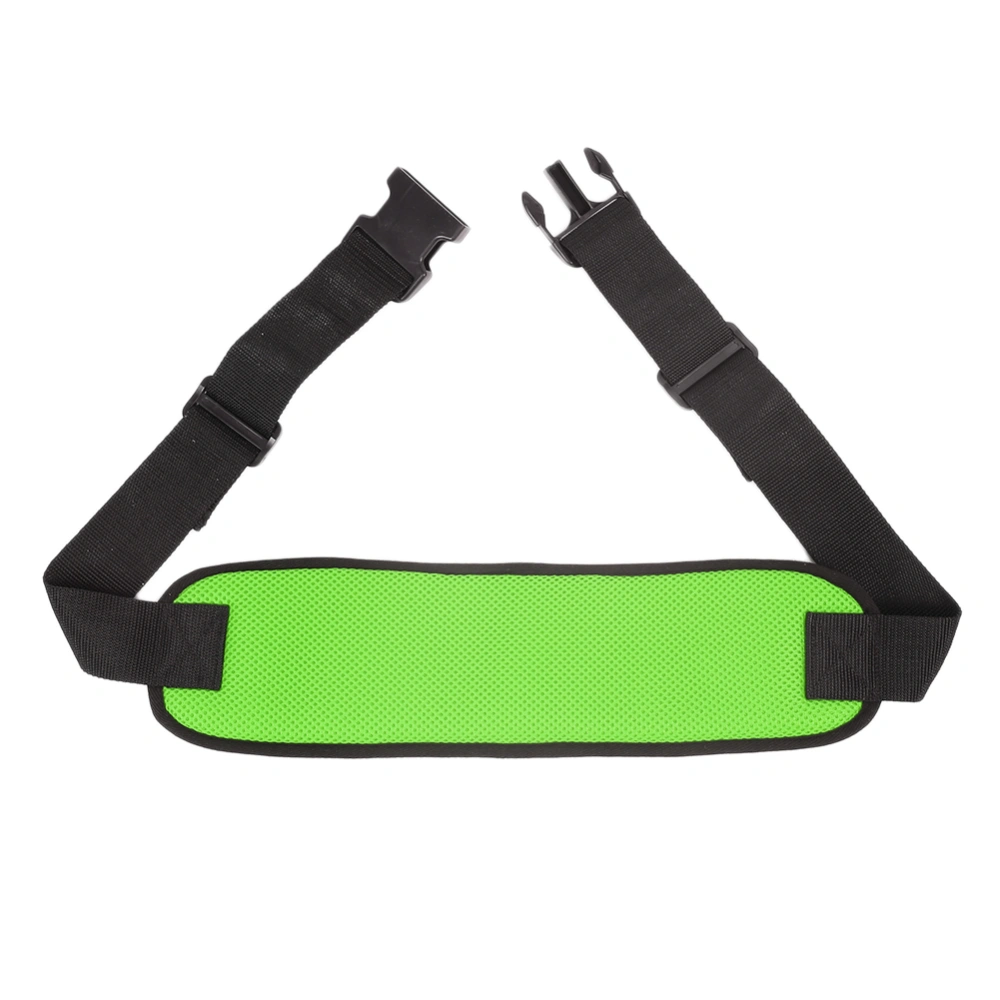 Wheelchair Seats Belt Adjustable Safety Harness Fixing Breathable Brace for the ElderlyBright Green Average Size