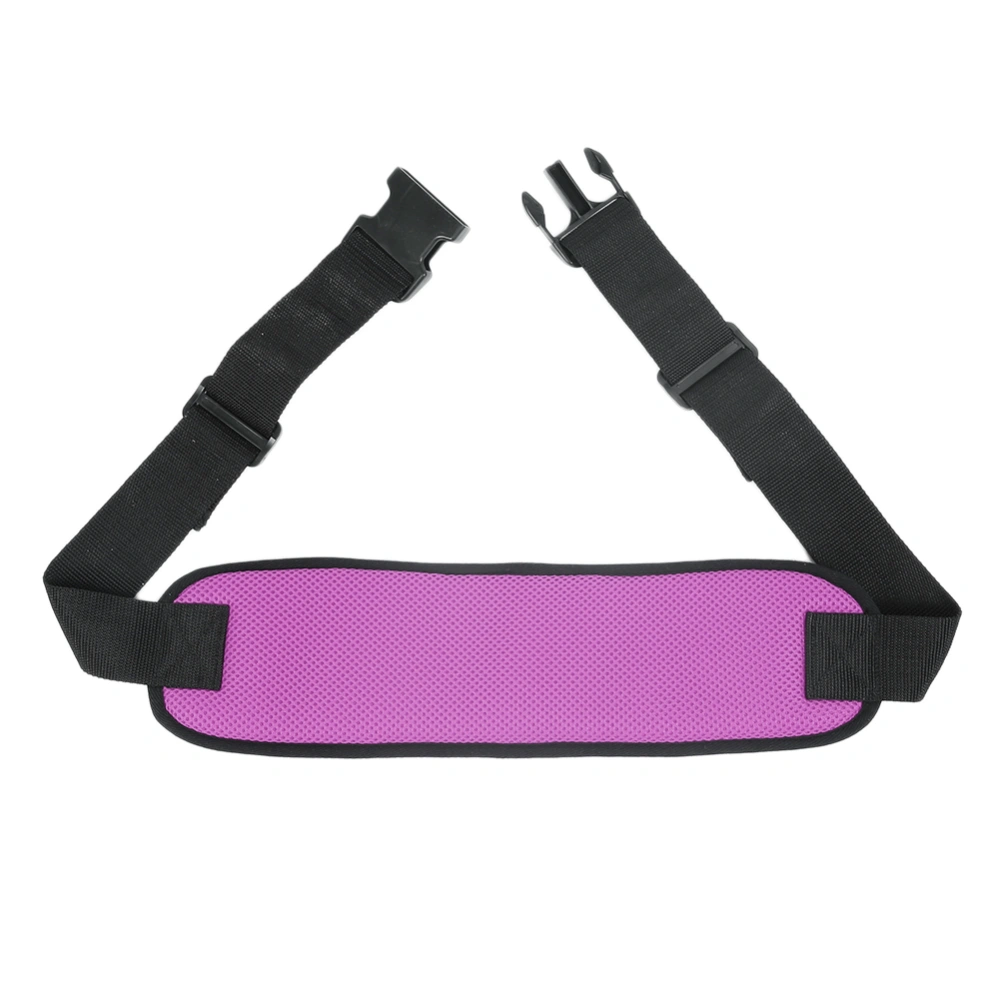 Wheelchair Seats Belt Adjustable Safety Harness Fixing Breathable Brace for the ElderlyPurple Average Size