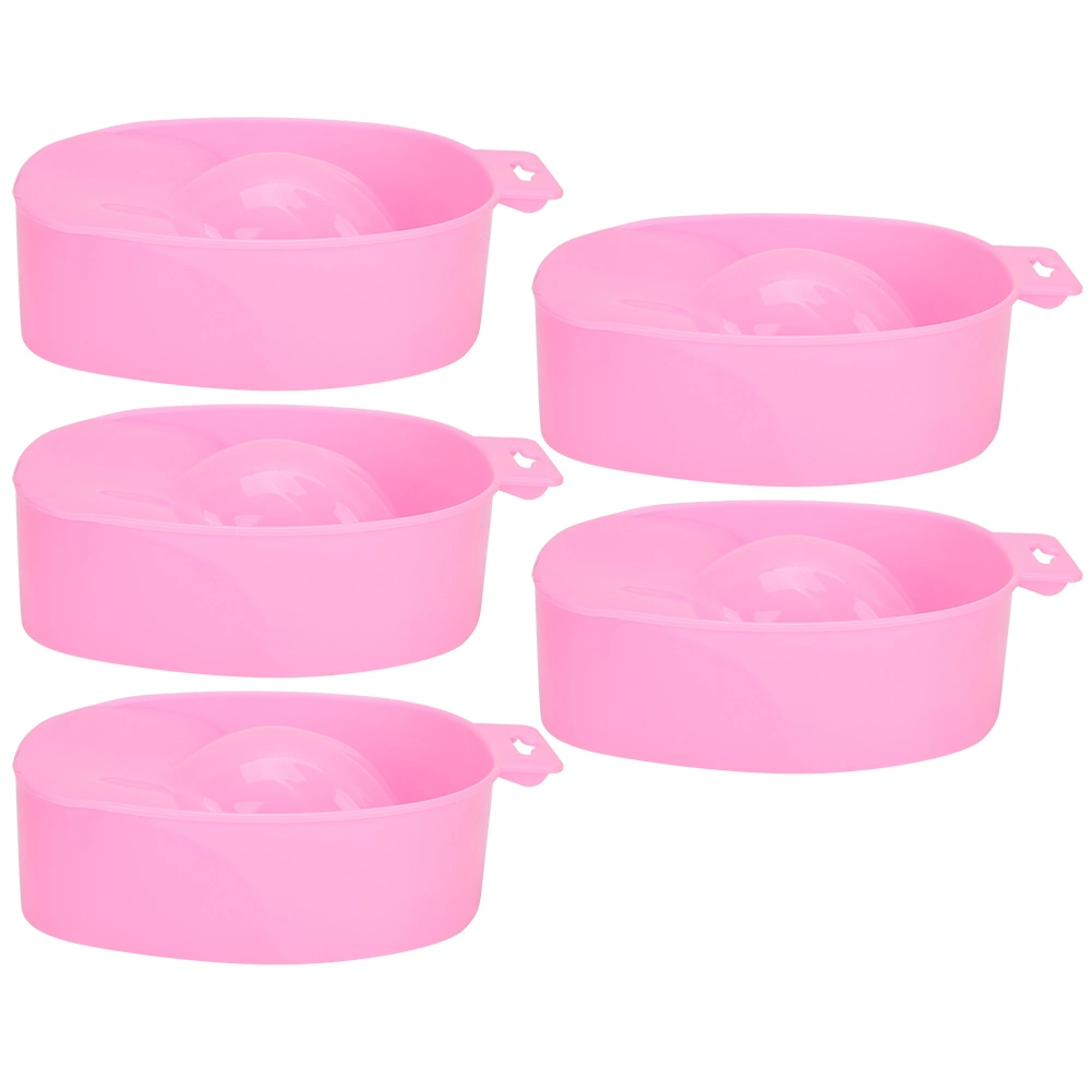 5 Nail Polish Removal Bowls Nail Art Soaking Tray Gel Remover Manicure Spa Nail Care Tools