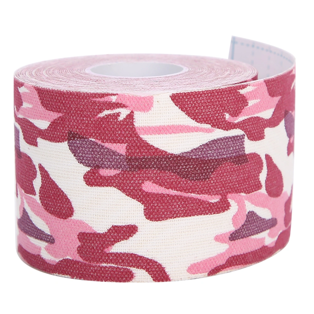 Camouflage Waterproof Soft Sports Bandage Breathable Pain Relief Protection Muscle TapePink Camouflage