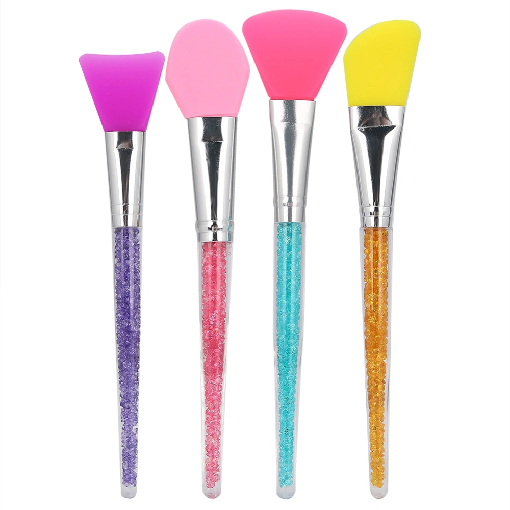 4pcs Face Mask Brush Facial Mud Mixing Silicone Makeup Brush Applicator Face Care