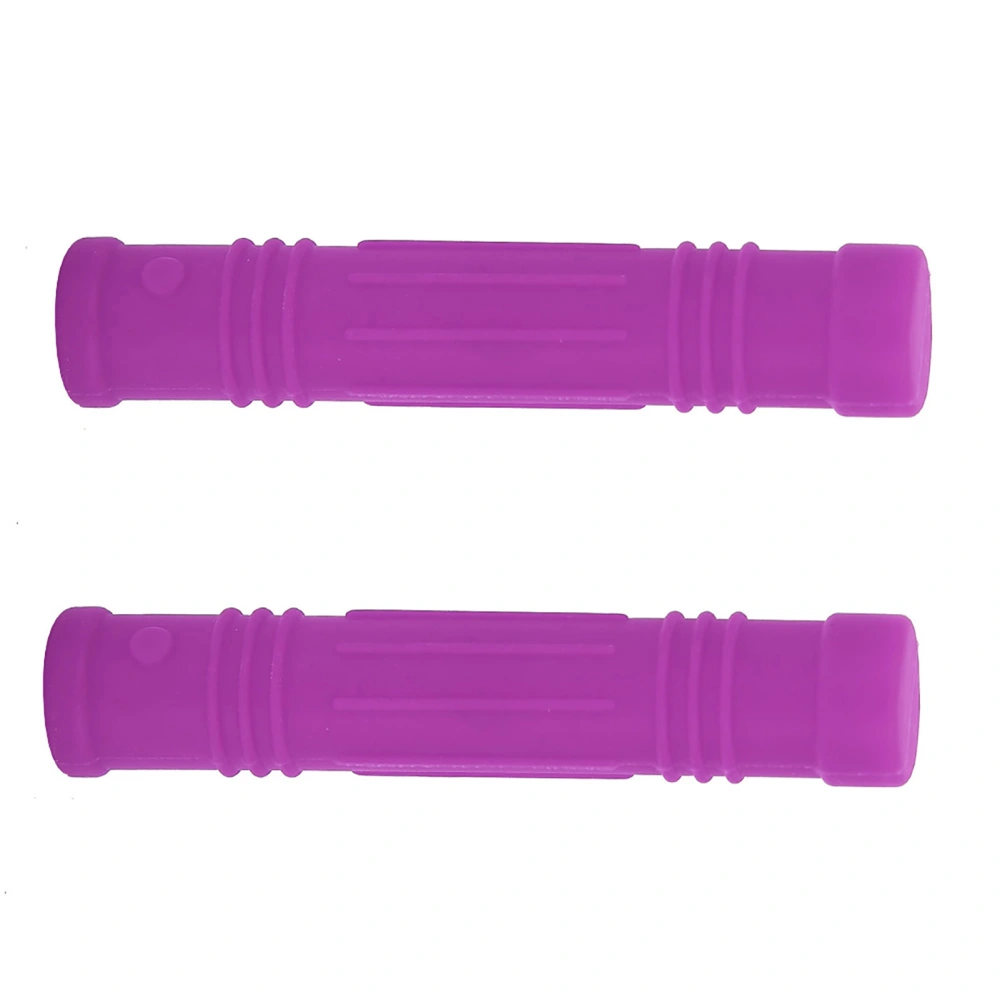 Silicone Chewing Pencil Toppers Safe Baby Teether Pacifier Infant Sensory Chew ToyPurple