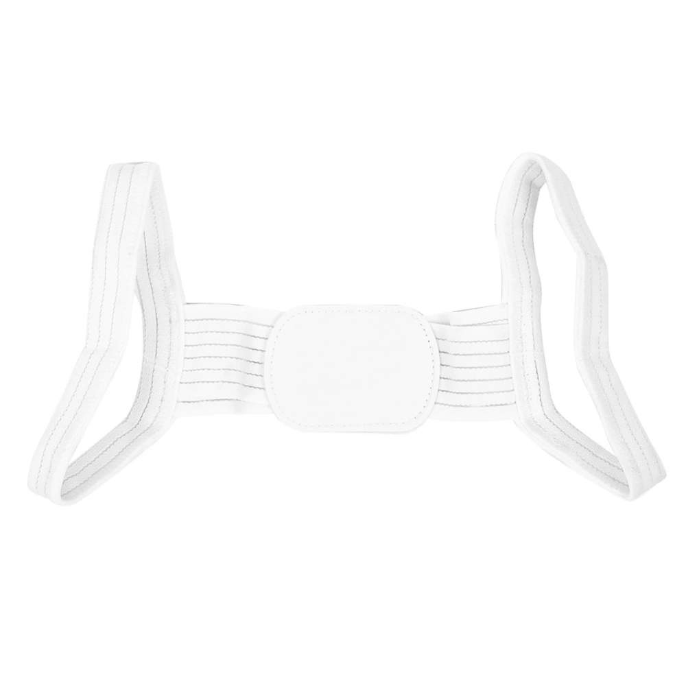 Posture Corrector Breathable Shoulder Back Straightener Adjustable Upper Back BraceS White