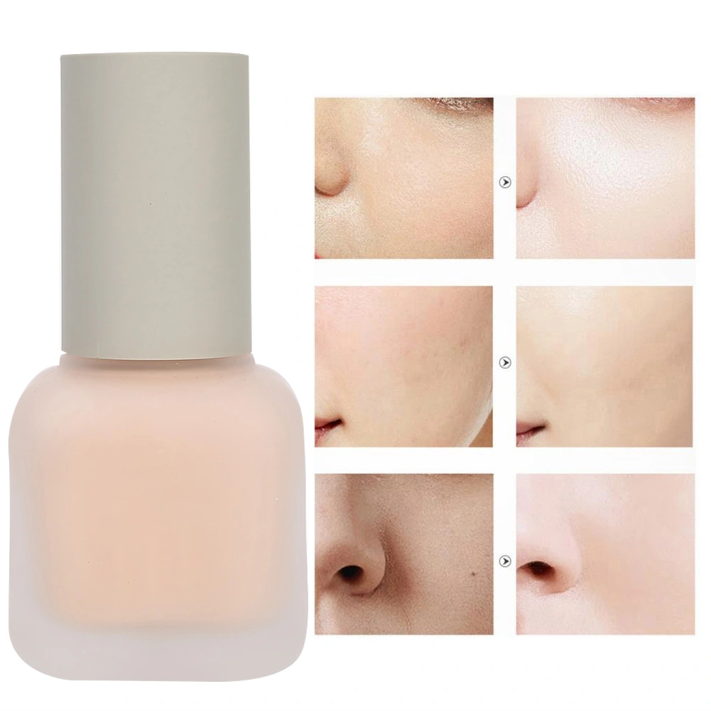 VIBELY Makeup Liquid Moisturizing Oil-Control Face Concealer Cream Makeup Tools 30mlNatural White