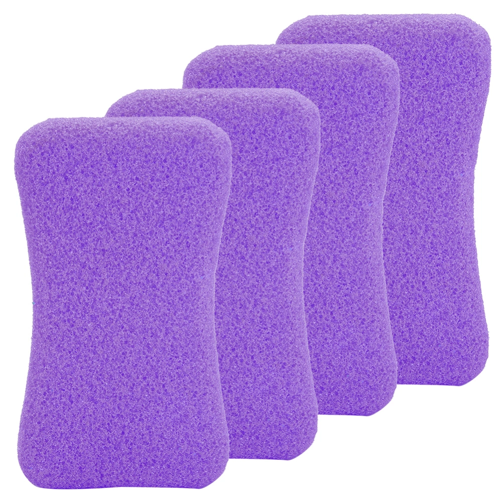 4pcs Callus Exfoliate Stone Feet Care Pumice Stone Feet Hard Skin Remove Pedicure ScrubberPurple