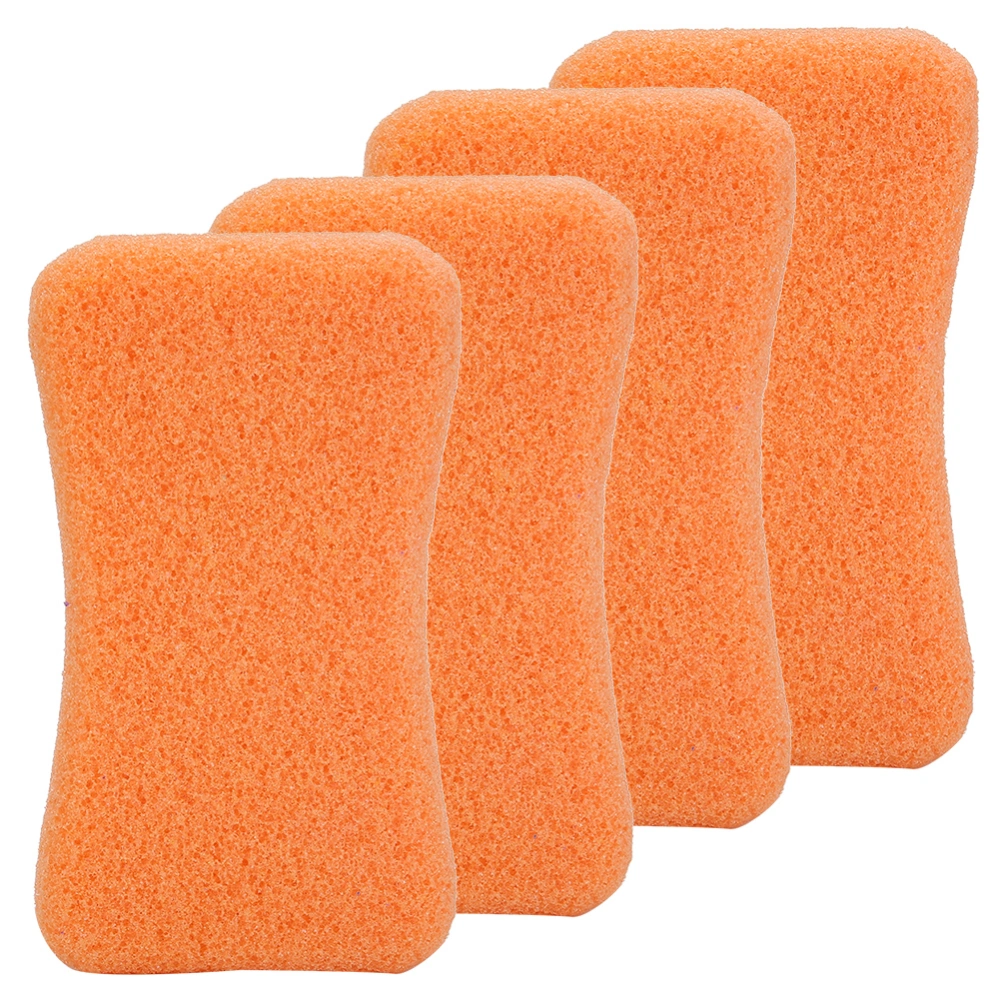 4pcs Callus Exfoliate Stone Feet Care Pumice Stone Feet Hard Skin Remove Pedicure ScrubberOrange