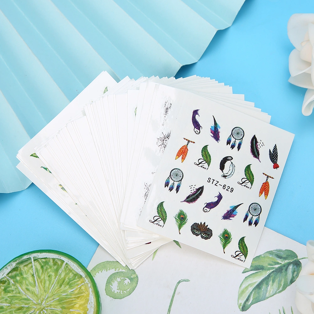 40pcs 3D Nail Art Stickers Decors DIY Self Adhesive Manicure Decoration for Women