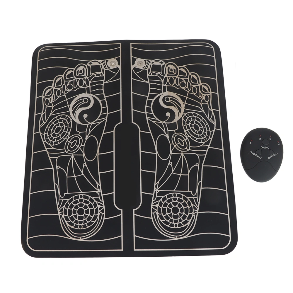 EMS Pulse Foot Massage Pad Muscle Pain Fatigue Relief Foot Massager (Battery Type)