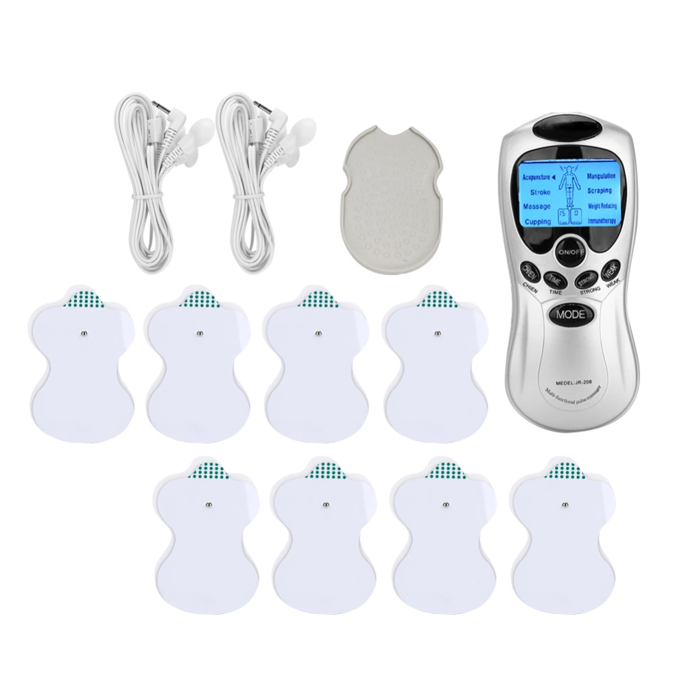 Electric Digital Pulse Massager Pain Relief Electrode Muscle Stimulator Therapy Machine