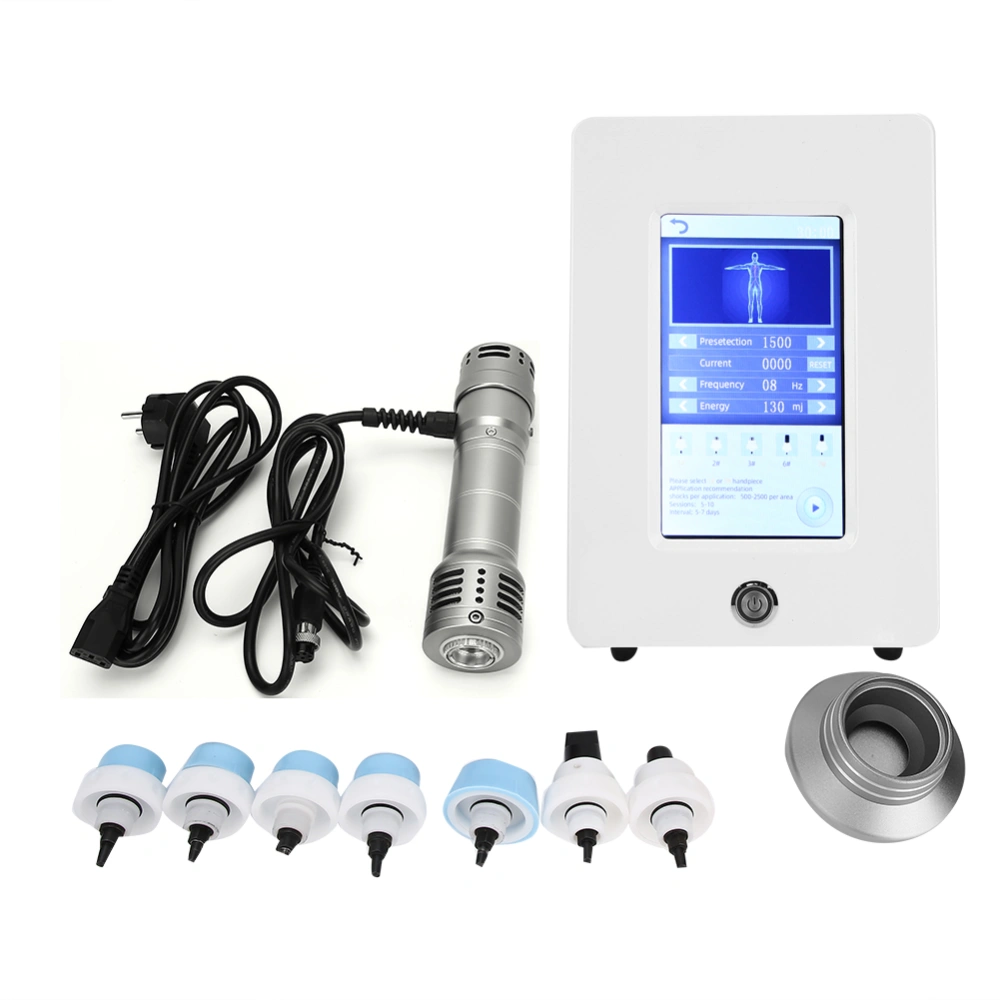 ED Shock Waves Treatments Machine Pain Relief Shockwave Physiotherapy Instrument Tungsten GoldEU Plug AC 110-220V