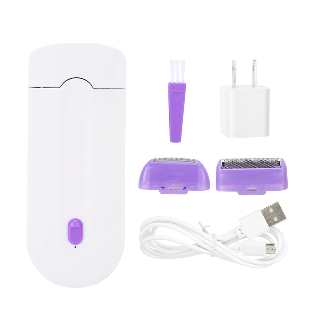 Blue Light Hair Removal Machine USB Charging Plug In Dual Use Women Hair Removal Tools 100240V(US Plug )