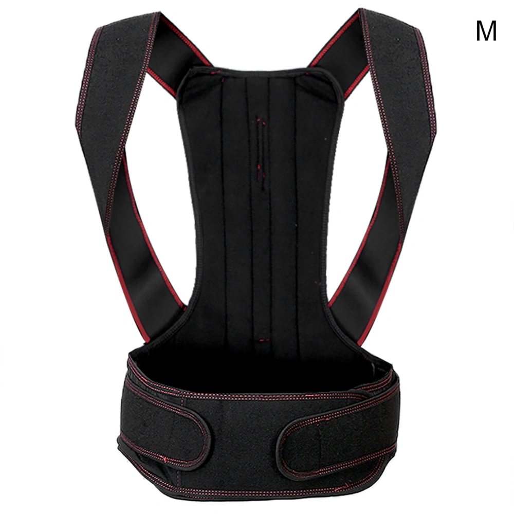 Unisex Adjustable Posture Corrector Brace Hunchback Correction Belt Back Spine SupportM Red