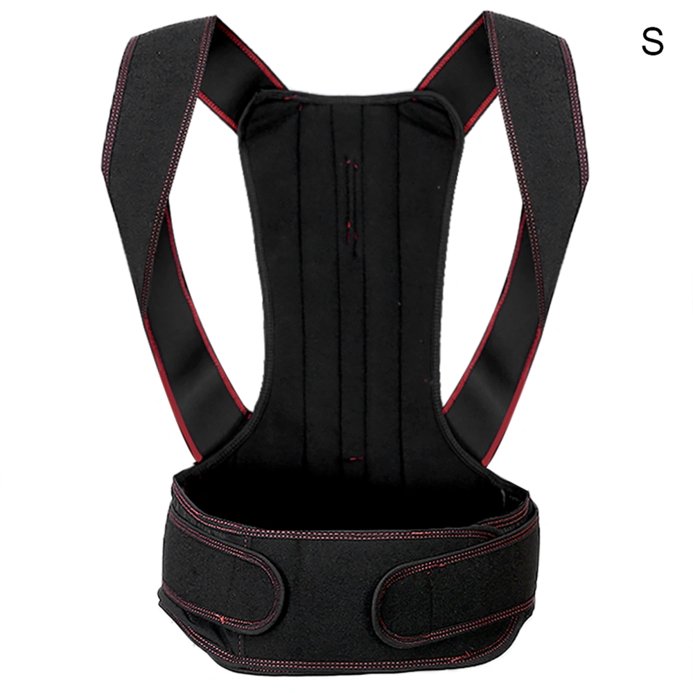 Unisex Adjustable Posture Corrector Brace Hunchback Correction Belt Back Spine SupportS Red