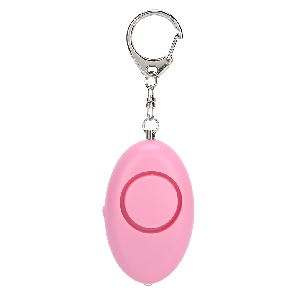 Security Alarm Key Chain Women Elderly Emergency Safety Alarm with LED LightPink