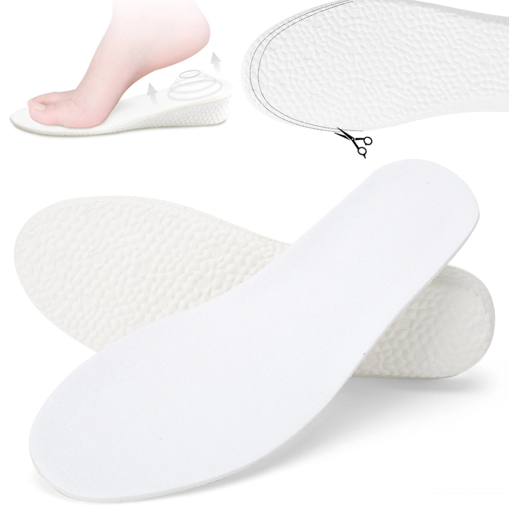 2pcs Height Increase Insole Sports Breathable Soft Elastic Shoe Pads Insoles (2.5cm)39-40