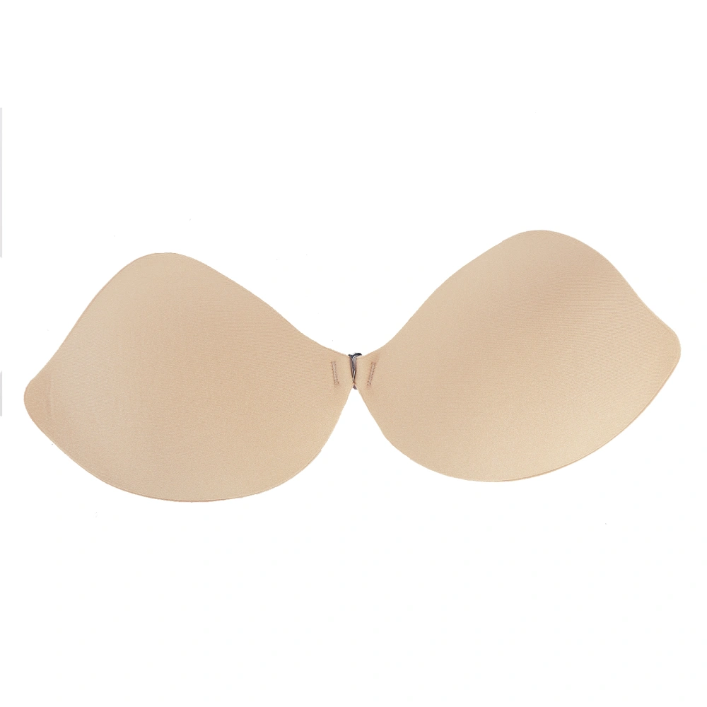 Backless Breast Bra VShaped Push Up Strapless Plunge Self Adhesive Bra for Women(Skin Color B)