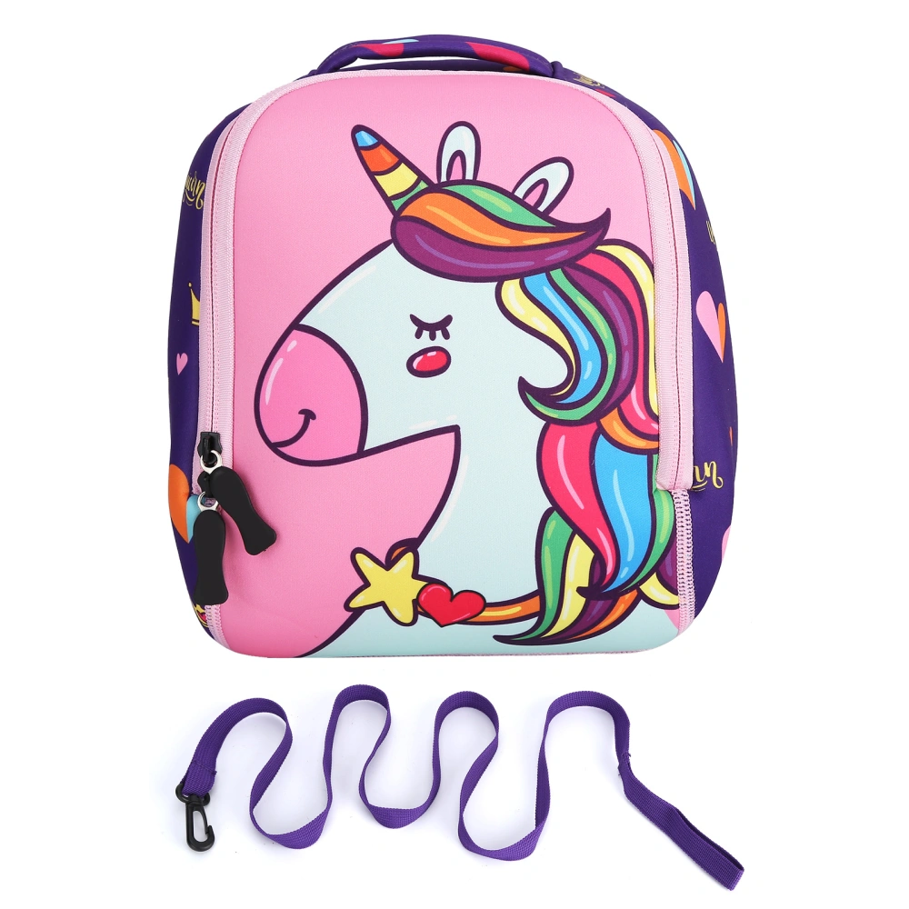 Little Kid AntiLost Adjustable Backpack Cartoon Animal Pattern Outdoor School Bag(Horse )