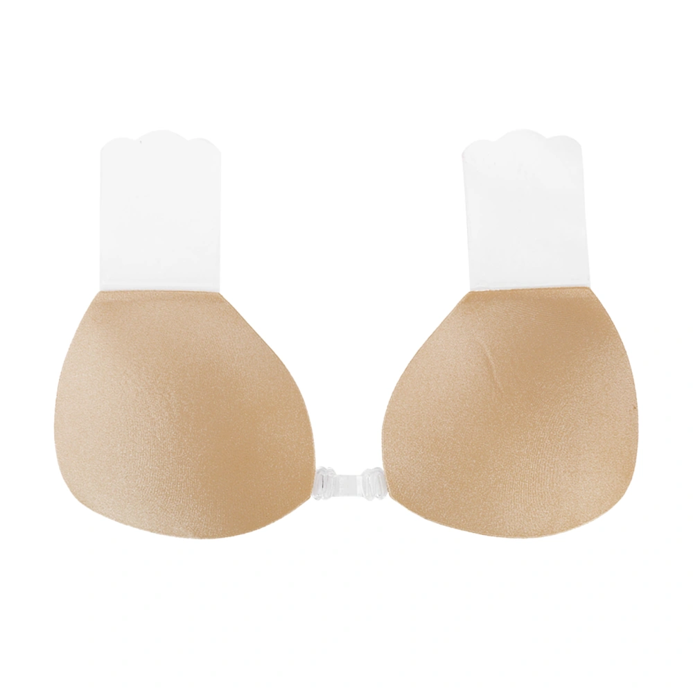 Backless Breast Bra Reusable Push Up Strapless Plunge Self Adhesive Bra for WomenSkin Color B