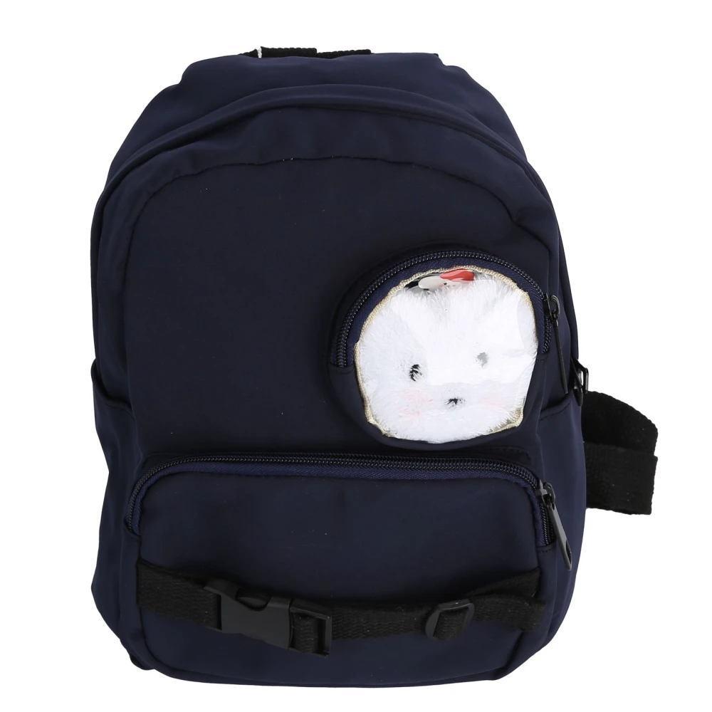 Adjustable Children Backpack Baby Outdoor School Bag Cute Cartoon Children Nylon BagDark Blue