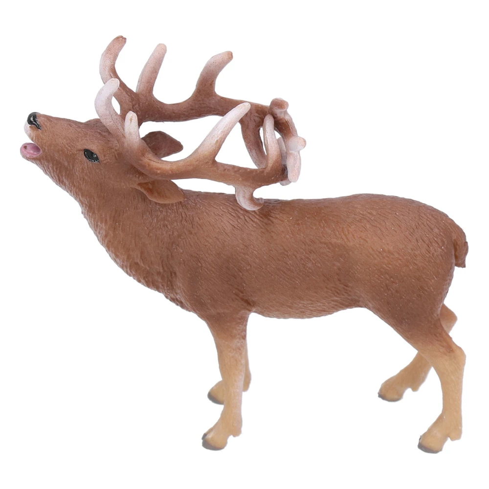 Lifelike Deer Figurine Toy Jungle Zoo Wild Deer Animal Toy Plastic Reindeer Playset Gift