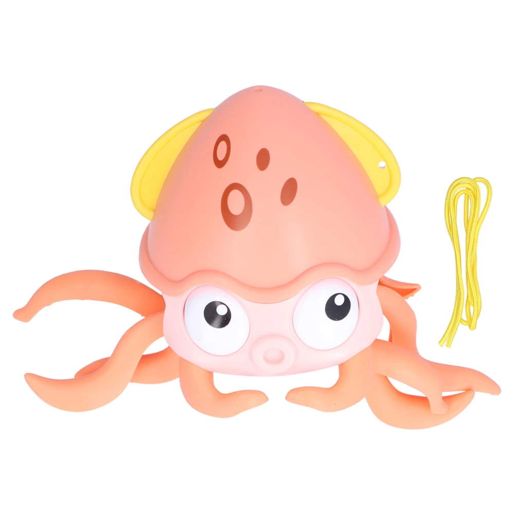 Baby Octopus Clockwork Toys Plastic Floating Clockwork Toy Amphibious Walking Beach ToyPink