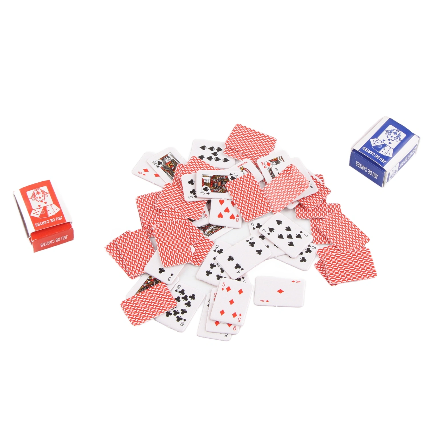 Miniature Playing Cards 1/12 Dollhouse Simulation Mini Paper Playing Cards Game Accessory