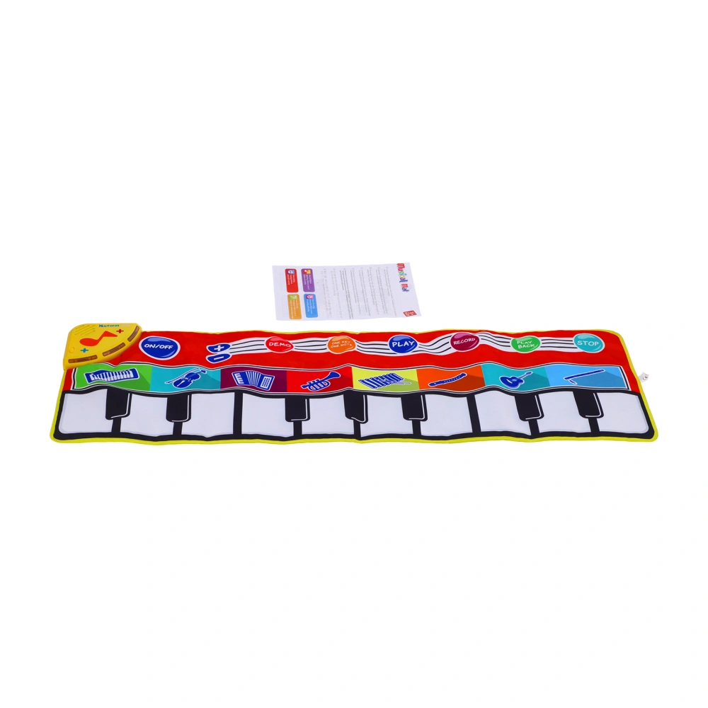 Children Music Piano Keyboard Dance Floor Mat Kid Kid Musical Play Mat Early Education ToyMusic Mat