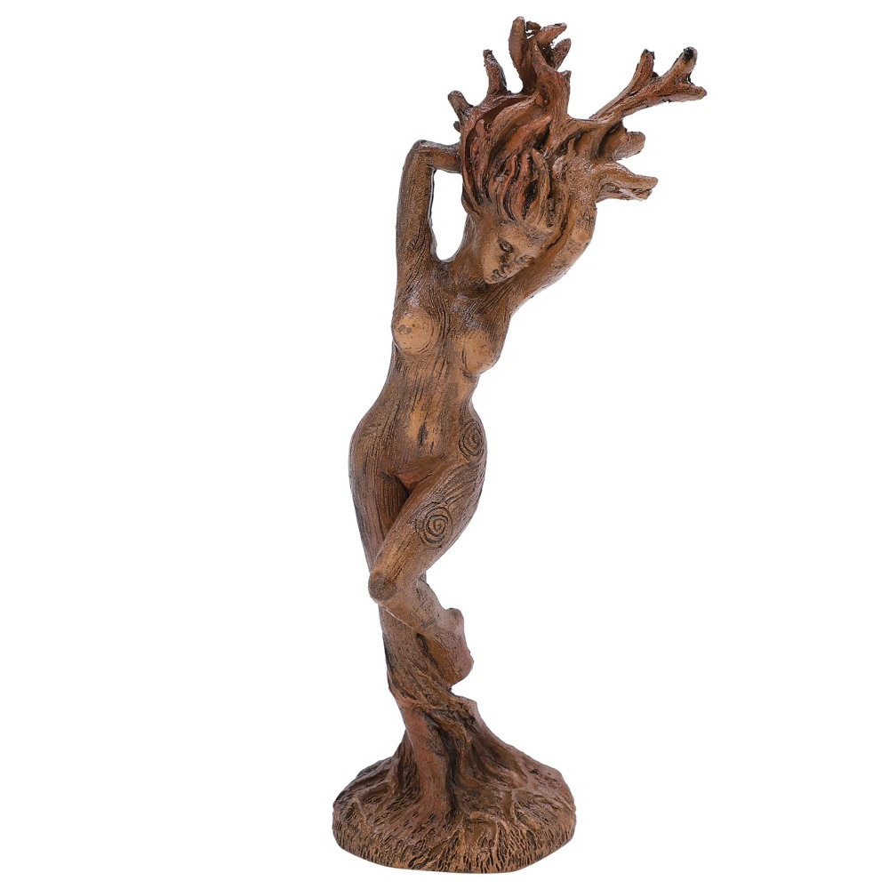 Dryad Statue Outdoor Garden Male Female Resin Sculpture Figurine Decoration OrnamentForest Goddess