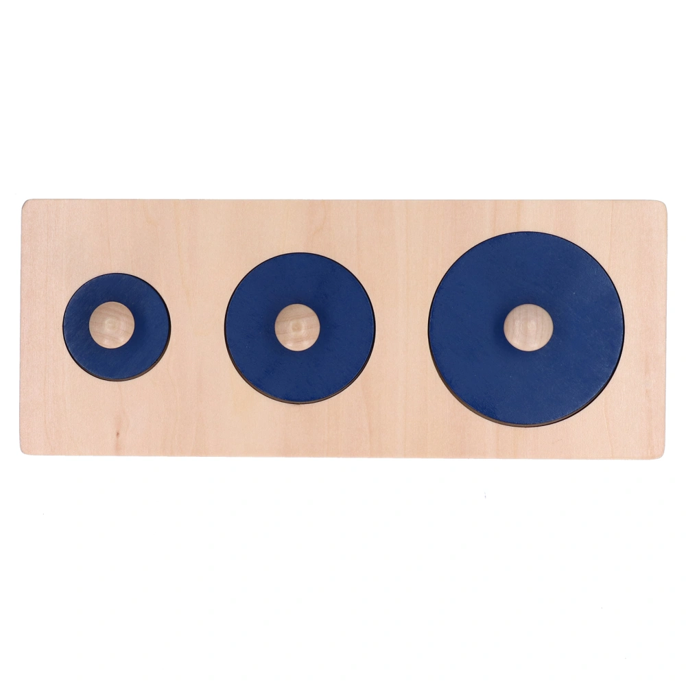 Wooden Geometric Matching Board Color Shape Cognition Educational Children Kids ToyRound Shape